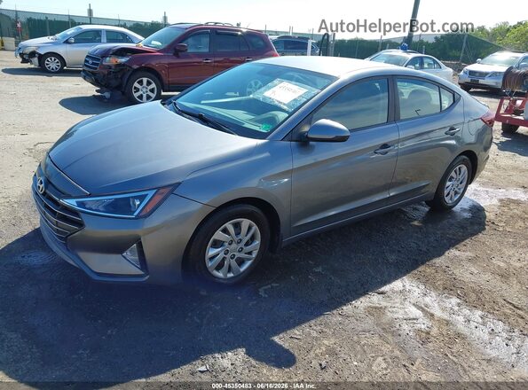 KMHD74LF7KU816845 2019 HYUNDAI ELANTRA Gray Vista tres cuartos delantera izquierda