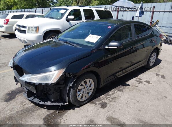 KMHD74LF7KU837548 2019 HYUNDAI ELANTRA Черный Передняя левая четверть