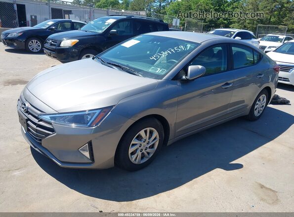 KMHD74LF7LU939787 2020 HYUNDAI ELANTRA Gray წინა მარცხენა ხედი სამი მეოთხედიდან