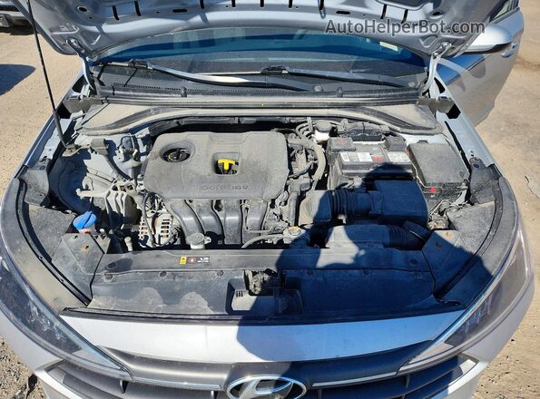KMHD74LF7LU985636 2020 HYUNDAI ELANTRA Silver Rear interior view