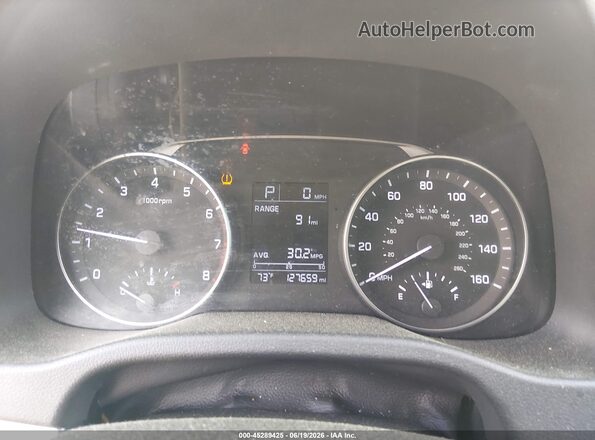 KMHD74LF8HU071399 2017 HYUNDAI ELANTRA Серый Вид задних сидений