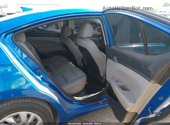 KMHD74LF8HU082726 2017 HYUNDAI ELANTRA Blue Вид наклейки з VIN-кодом