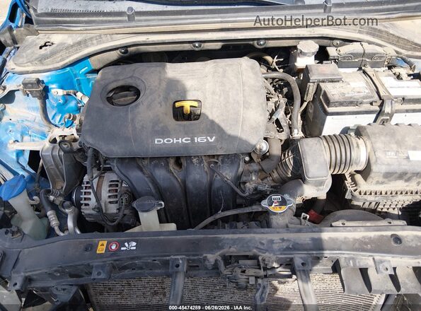 KMHD74LF8HU082726 2017 HYUNDAI ELANTRA Blue Вид ззаду