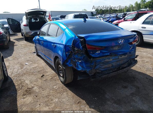 KMHD74LF8HU082726 2017 HYUNDAI ELANTRA Blue Задня ліва чверть