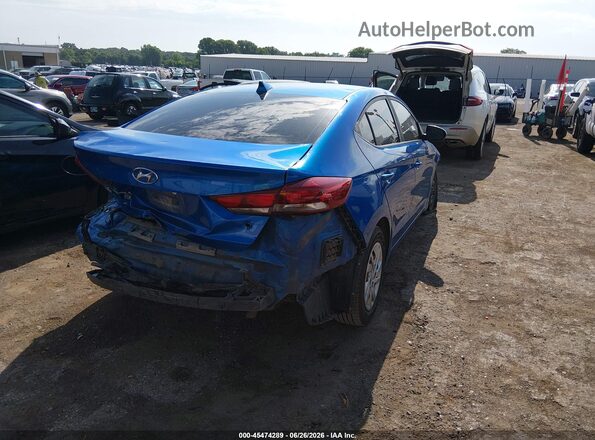 KMHD74LF8HU082726 2017 HYUNDAI ELANTRA Blue Задня права чверть