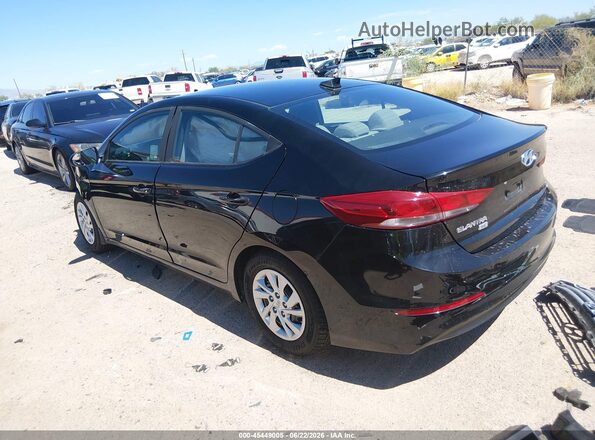 KMHD74LF8HU422229 2017 HYUNDAI ELANTRA Black უკანა მარცხენა