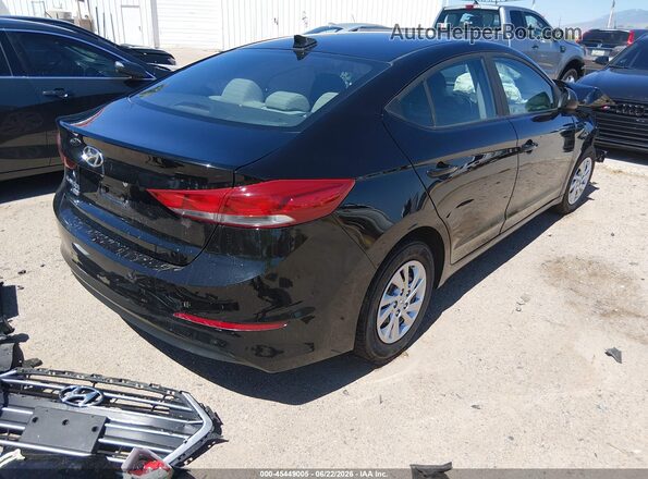 KMHD74LF8HU422229 2017 HYUNDAI ELANTRA Black უკანა მარჯვენა
