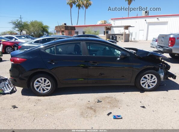 KMHD74LF8HU422229 2017 HYUNDAI ELANTRA Black უკანა სალონის ხედი