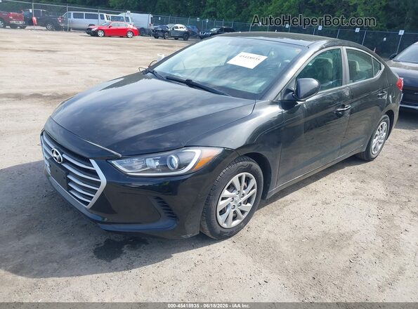 KMHD74LF8JU445466 2018 HYUNDAI ELANTRA Black Front left