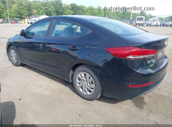 KMHD74LF8JU445466 2018 HYUNDAI ELANTRA Black Rear left