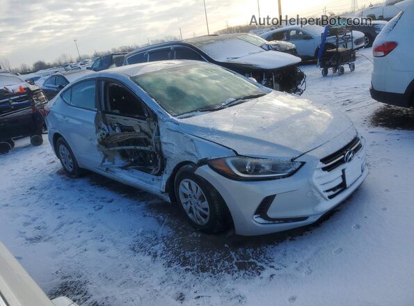 KMHD74LF8JU567051 2018 HYUNDAI ELANTRA Silver წინა მარჯვენა