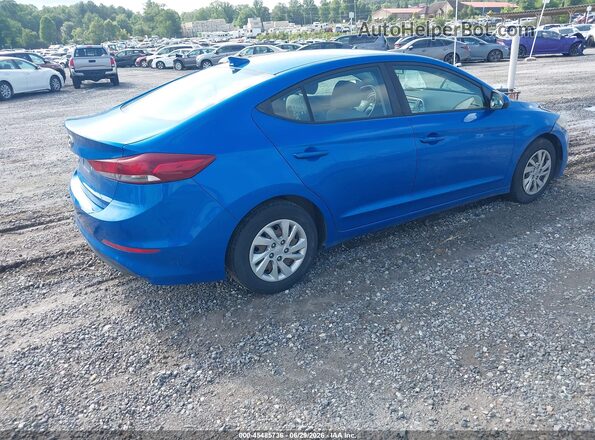 KMHD74LF9HU074926 2017 HYUNDAI ELANTRA Blue Rear right