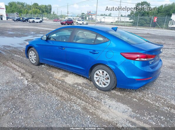 KMHD74LF9HU074926 2017 HYUNDAI ELANTRA Blue Rear left