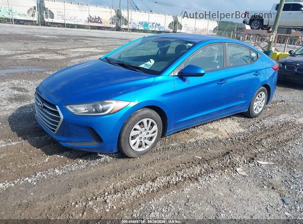 KMHD74LF9HU074926 2017 HYUNDAI ELANTRA Blue Front left