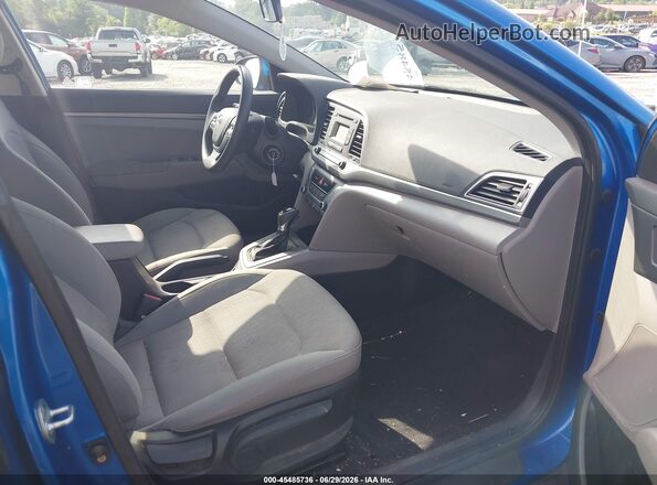 KMHD74LF9HU074926 2017 HYUNDAI ELANTRA Blue Front interior view