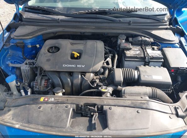 KMHD74LF9HU074926 2017 HYUNDAI ELANTRA Blue Rear view