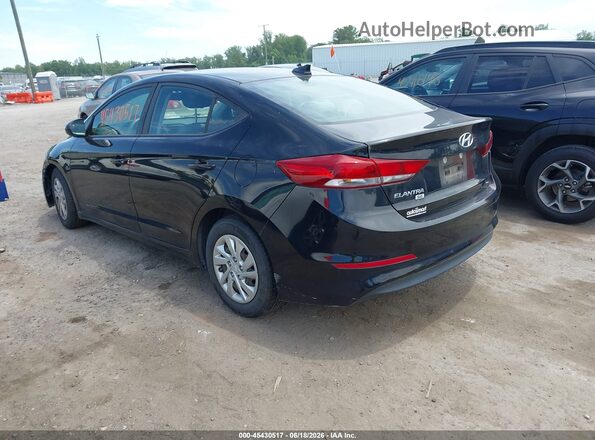KMHD74LF9HU206289 2017 HYUNDAI ELANTRA Black Trasero izquierdo