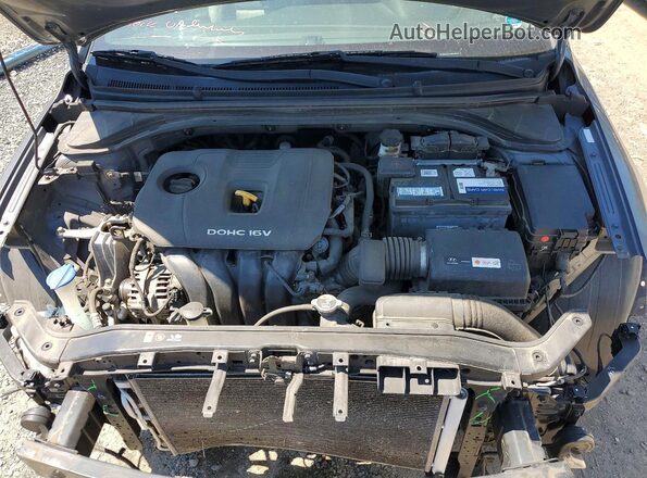KMHD74LF9HU359075 2017 HYUNDAI ELANTRA Gray Rear interior view