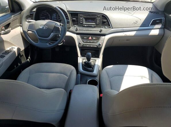 KMHD74LF9HU359075 2017 HYUNDAI ELANTRA Gray Dashboard view