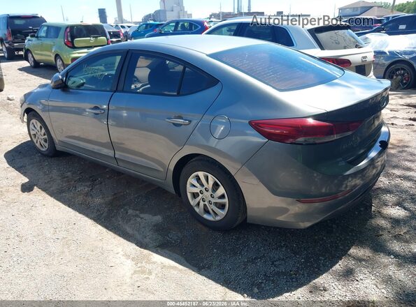 KMHD74LF9JU475978 2018 HYUNDAI ELANTRA Gray Trasero izquierdo