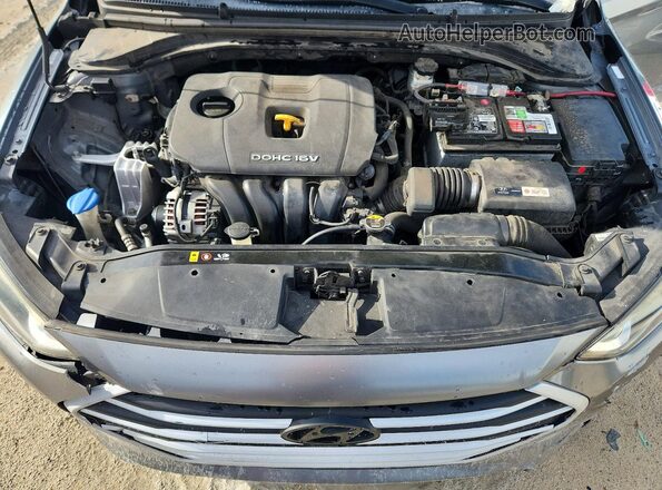 KMHD74LF9JU613440 2018 HYUNDAI ELANTRA Gray Widok wnętrza z tyłu
