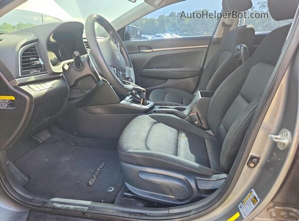 KMHD74LF9JU613440 2018 HYUNDAI ELANTRA Gray Widok wnętrza z przodu