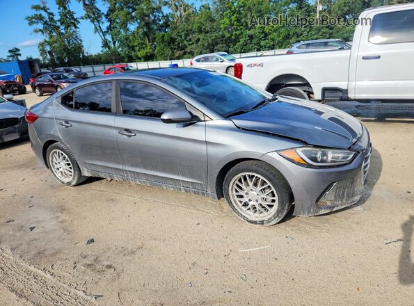 KMHD74LF9JU613440 2018 HYUNDAI ELANTRA Gray Przód prawy