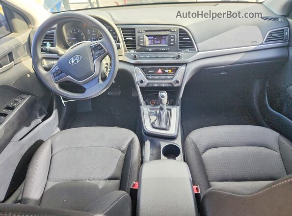 KMHD74LF9JU613440 2018 HYUNDAI ELANTRA Gray Widok deski rozdzielczej