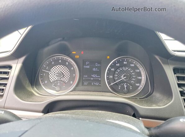 KMHD74LF9KU781192 2019 HYUNDAI ELANTRA Black Widok zestawu wskaźników