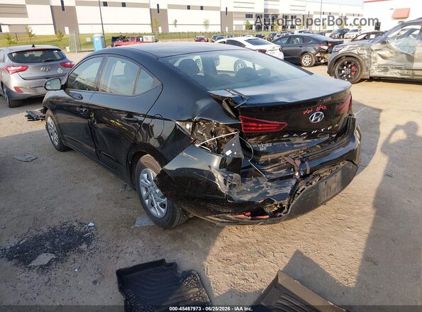 KMHD74LF9LU945316 2020 HYUNDAI ELANTRA Black Հետևի ձախ