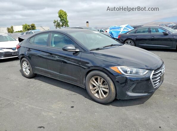 KMHD74LFXHU061747 2017 HYUNDAI ELANTRA Black წინა მარჯვენა