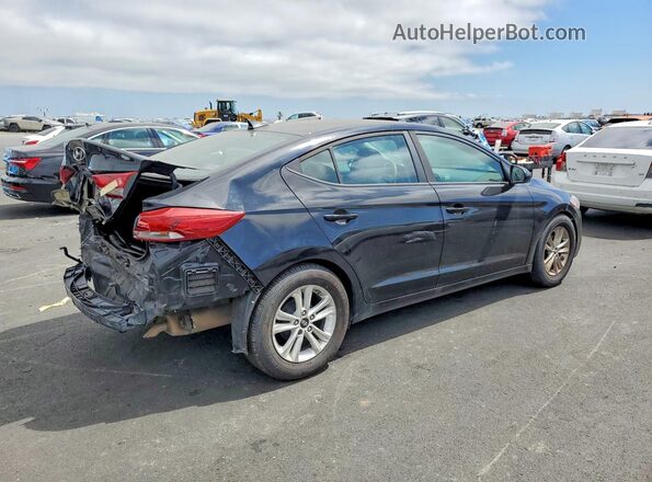 KMHD74LFXHU061747 2017 HYUNDAI ELANTRA Black უკანა მარჯვენა