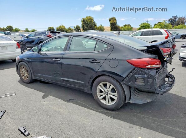 KMHD74LFXHU061747 2017 HYUNDAI ELANTRA Black უკანა მარცხენა