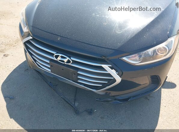 KMHD74LFXHU128900 2017 HYUNDAI ELANTRA Black Widok z przodu
