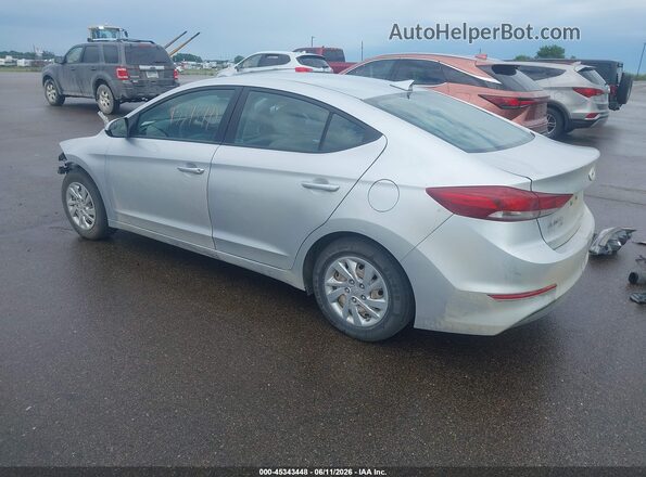 KMHD74LFXHU324707 2017 HYUNDAI ELANTRA Серебряный Задняя левая четверть