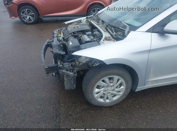 KMHD74LFXHU324707 2017 HYUNDAI ELANTRA Серебряный Вид задней части салона