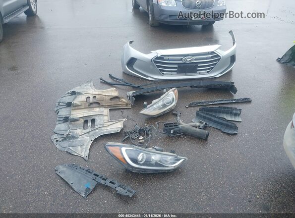KMHD74LFXHU324707 2017 HYUNDAI ELANTRA Серебряный Вид щитка приборов