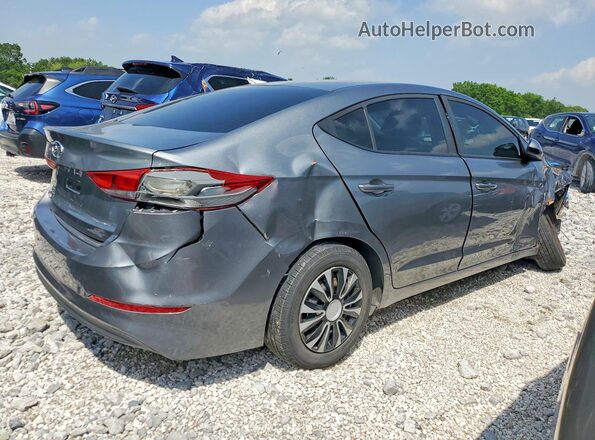 KMHD74LFXJU594879 2018 HYUNDAI ELANTRA Серый Задняя правая четверть