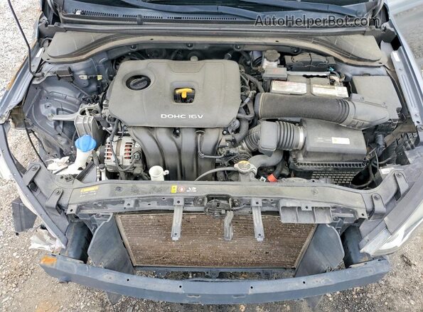 KMHD74LFXJU594879 2018 HYUNDAI ELANTRA Серый Вид задней части салона
