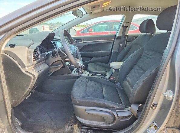 KMHD74LFXKU753353 2019 HYUNDAI ELANTRA Gray Вид салону спереду