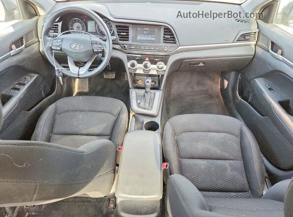 KMHD74LFXKU753353 2019 HYUNDAI ELANTRA Gray Вид панелі приладів