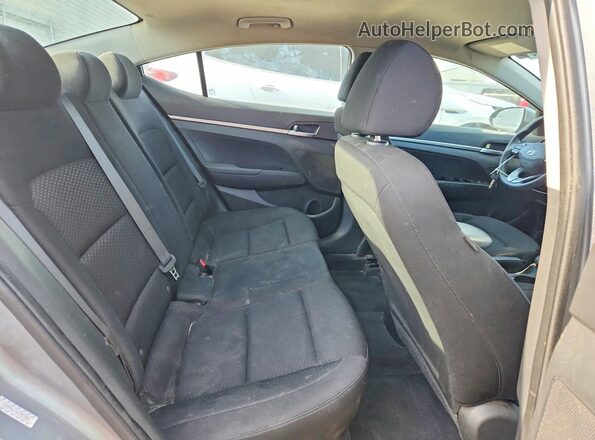 KMHD74LFXKU753353 2019 HYUNDAI ELANTRA Gray Вид задніх сидінь