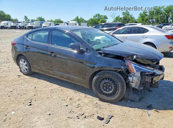 KMHD74LFXKU756043 2019 HYUNDAI ELANTRA Black წინა მარჯვენა