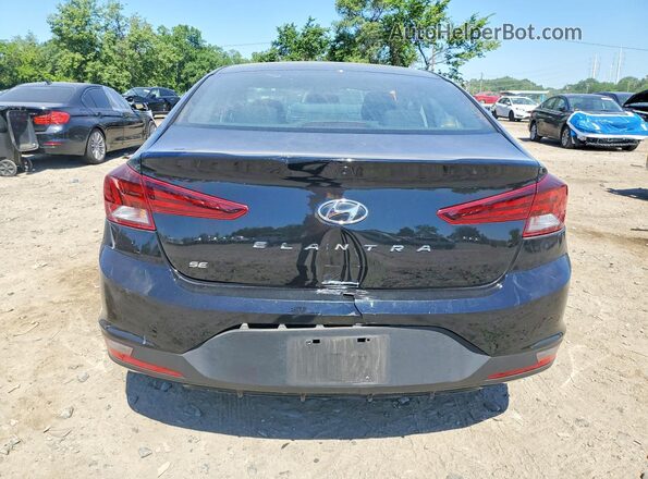 KMHD74LFXKU756043 2019 HYUNDAI ELANTRA Black უკანა ხედი