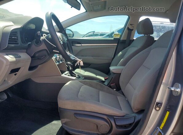KMHD74LFXKU872729 2019 HYUNDAI ELANTRA Gray Widok wnętrza z przodu