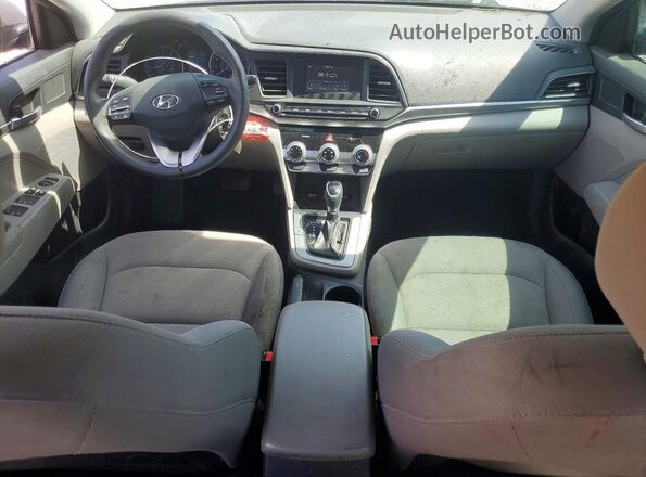KMHD74LFXKU872729 2019 HYUNDAI ELANTRA Gray Widok deski rozdzielczej