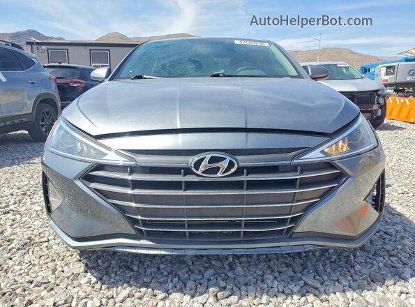 KMHD74LFXKU872729 2019 HYUNDAI ELANTRA Gray Widok z przodu