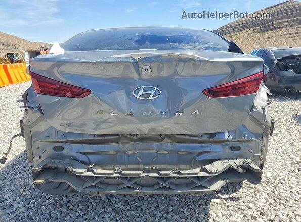 KMHD74LFXKU872729 2019 HYUNDAI ELANTRA Gray Widok z tyłu