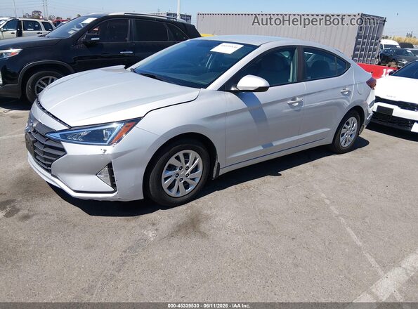 KMHD74LFXKU887411 2019 HYUNDAI ELANTRA Silver Передня ліва чверть