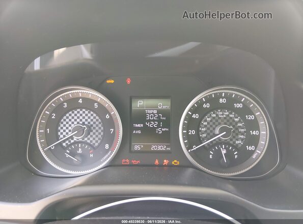 KMHD74LFXKU887411 2019 HYUNDAI ELANTRA Silver Вид задніх сидінь